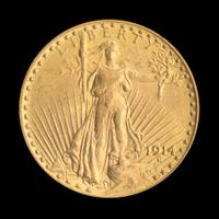 A United States 1914 St. Gaudens $20 Gold Coin