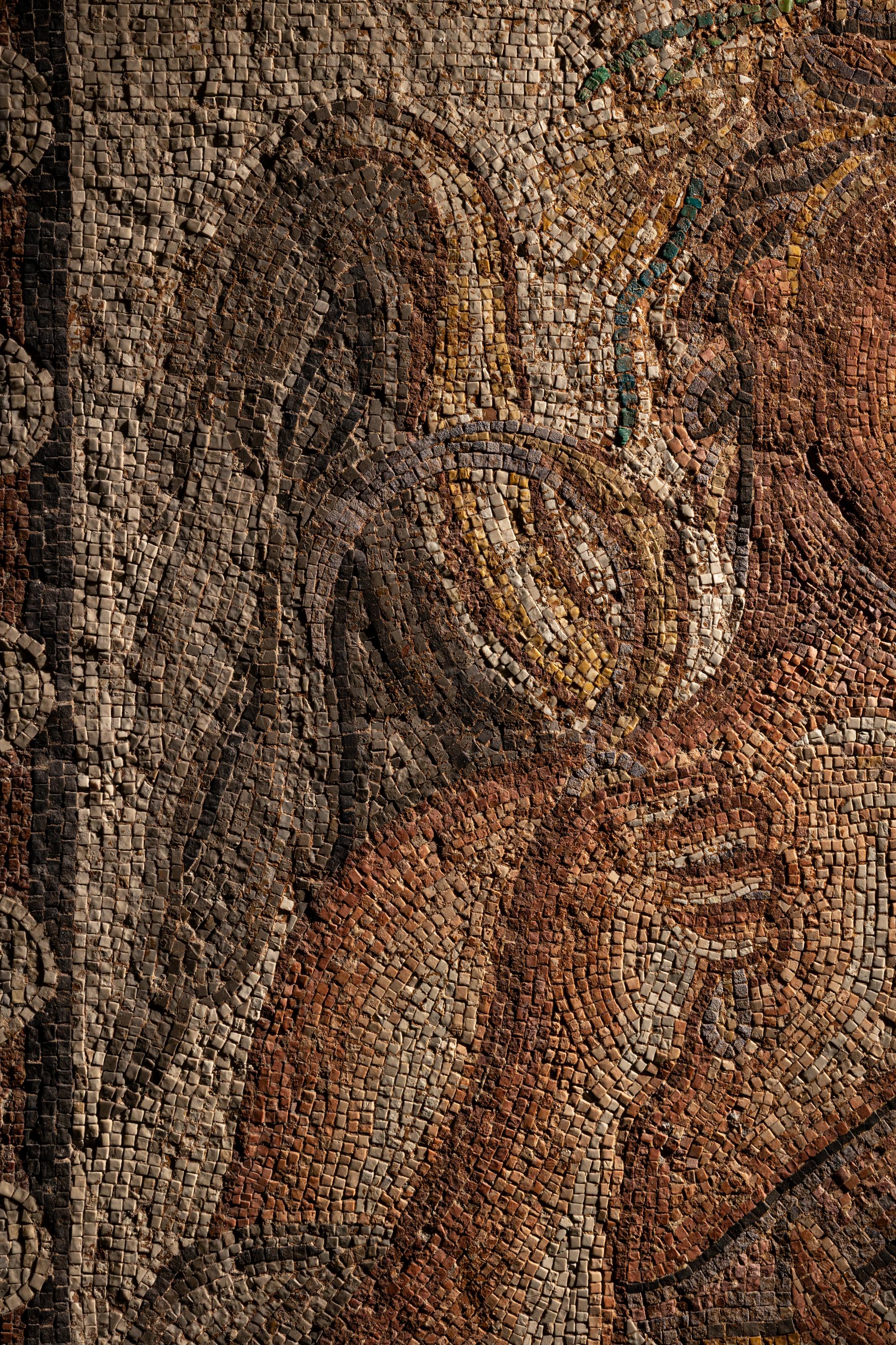 A Roman Mosaic Panel Depicting Summer