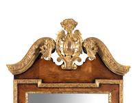 A George II Walnut and Parcel Gilt Girandole Mirror