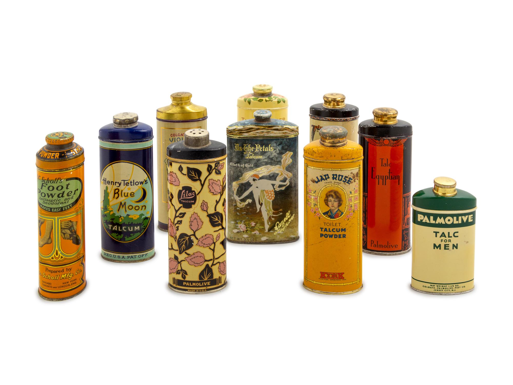 A Collection of Ten Tins