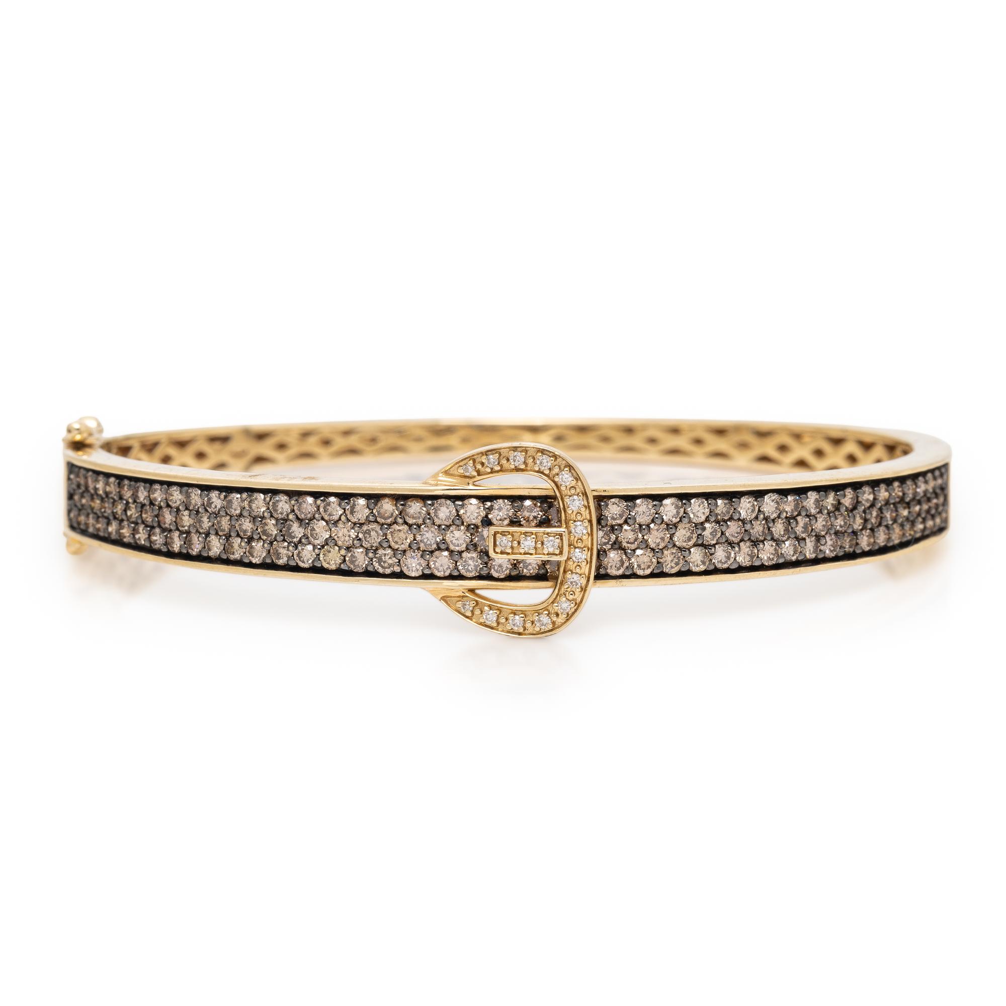 Le Vian, Diamond and Colored Diamond Buckle Bangle Bracelet