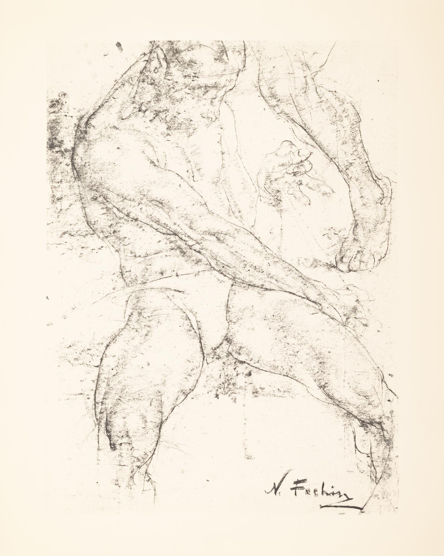The Charcoal Drawings of Nicolai Fechin (16 prints in their original portfolio)