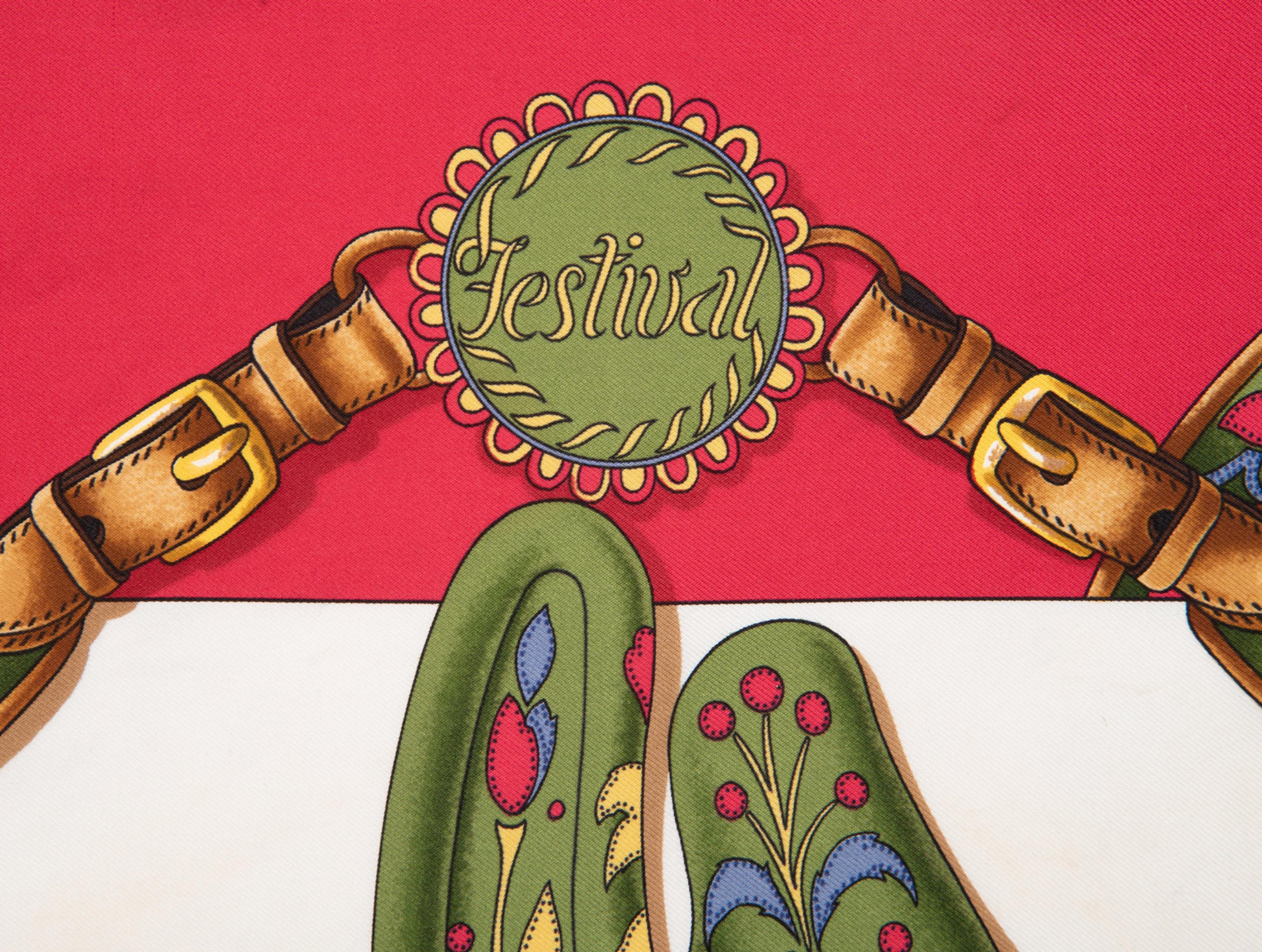 Three Hermès 90cm Silk Scarves