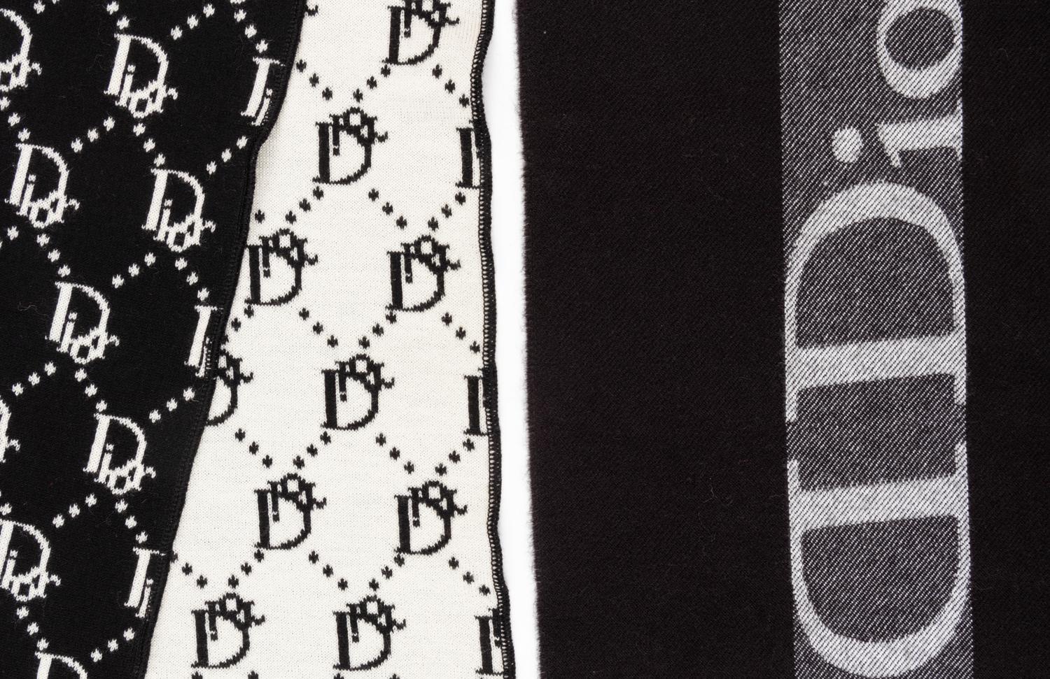 Two Christian Dior Wool Scarves, c2010