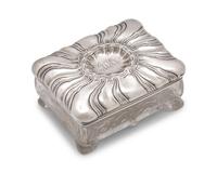 Two Sterling Silver and Cut Glass Table Items