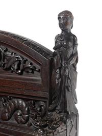 A William and Mary Style Carved Walnut Armchair