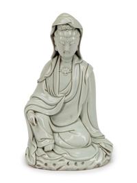 A Chinese Blanc de Chine Porcelain Figure