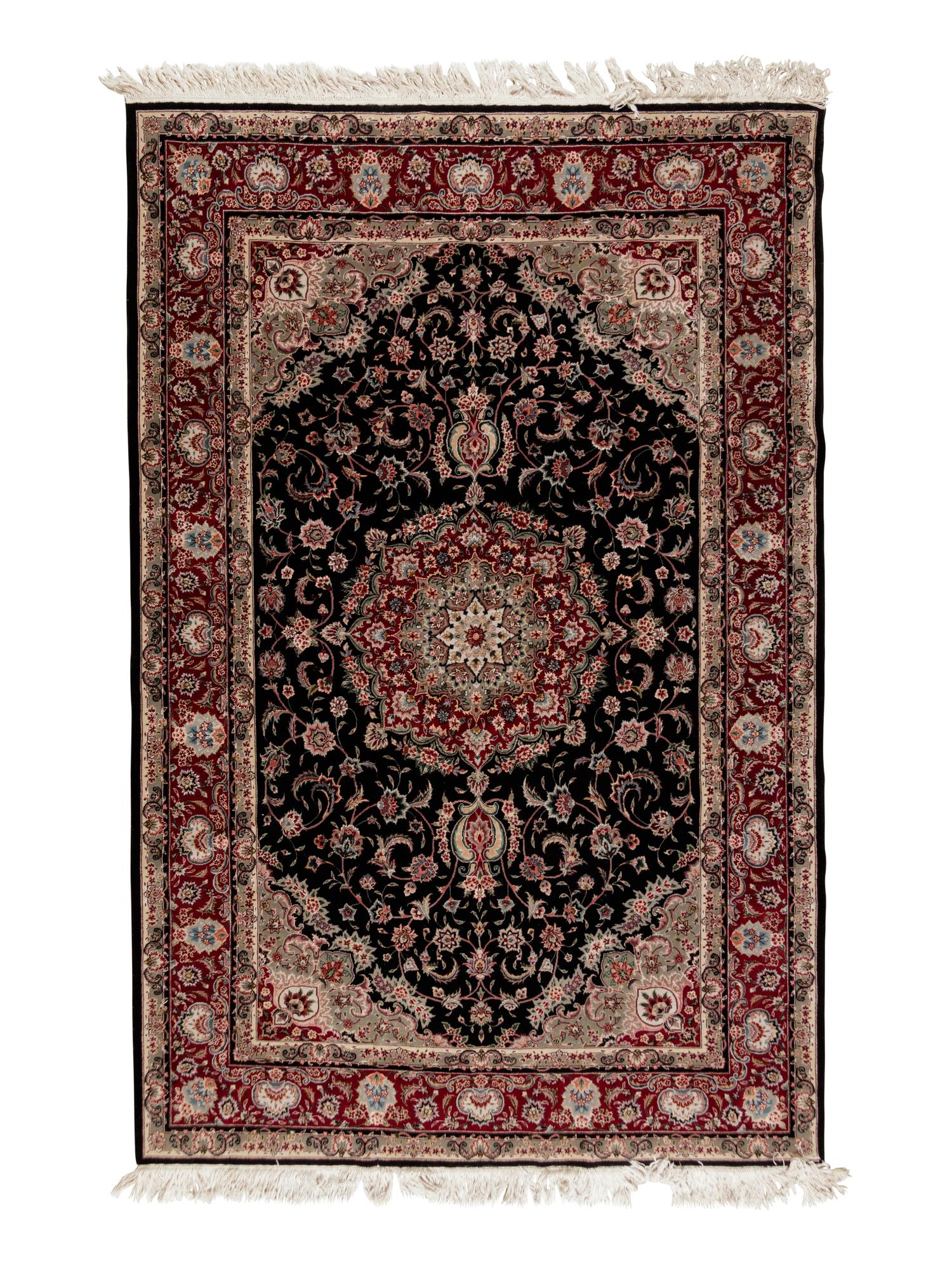 A Qum Wool Rug