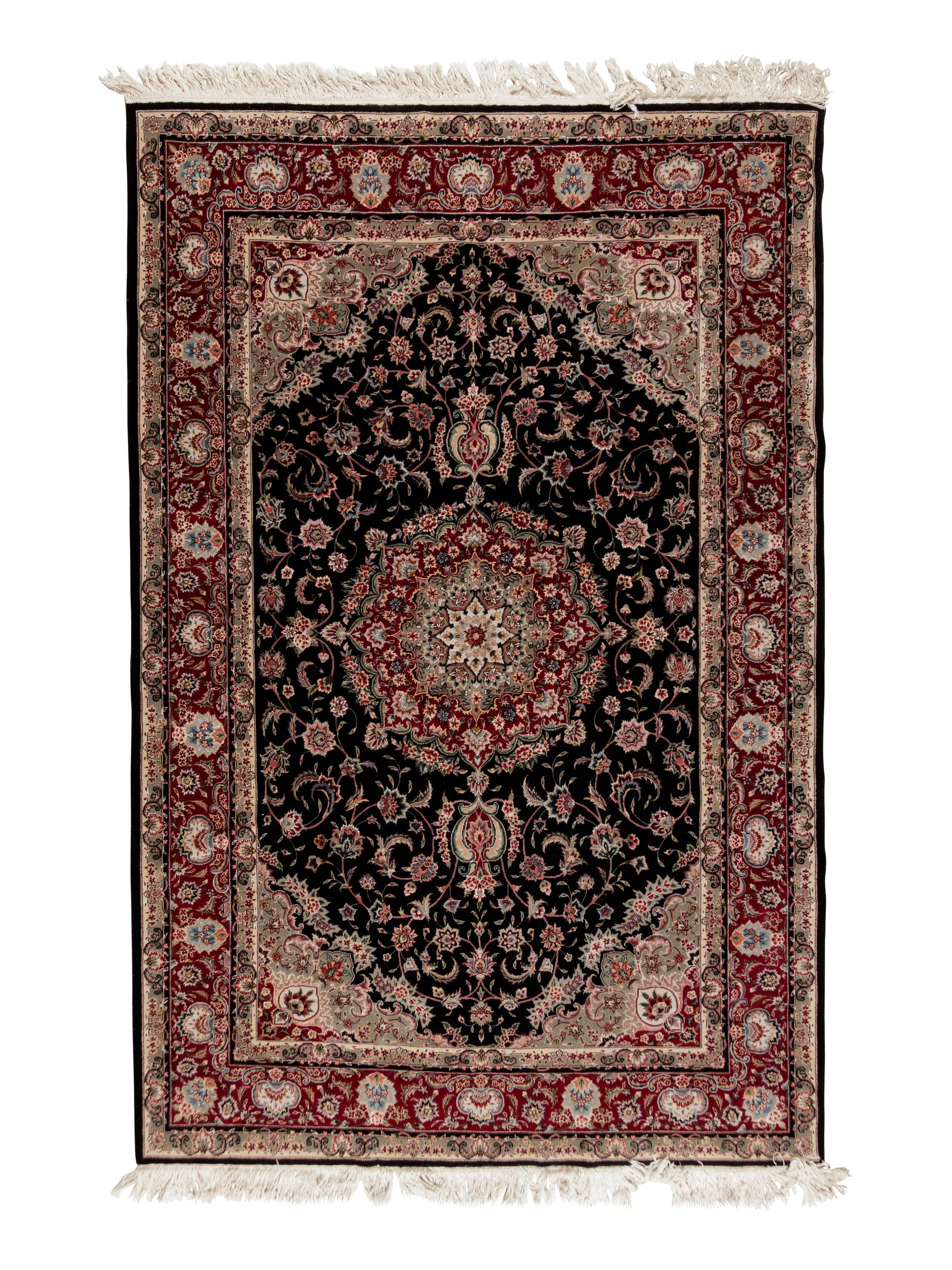 A Qum Wool Rug
