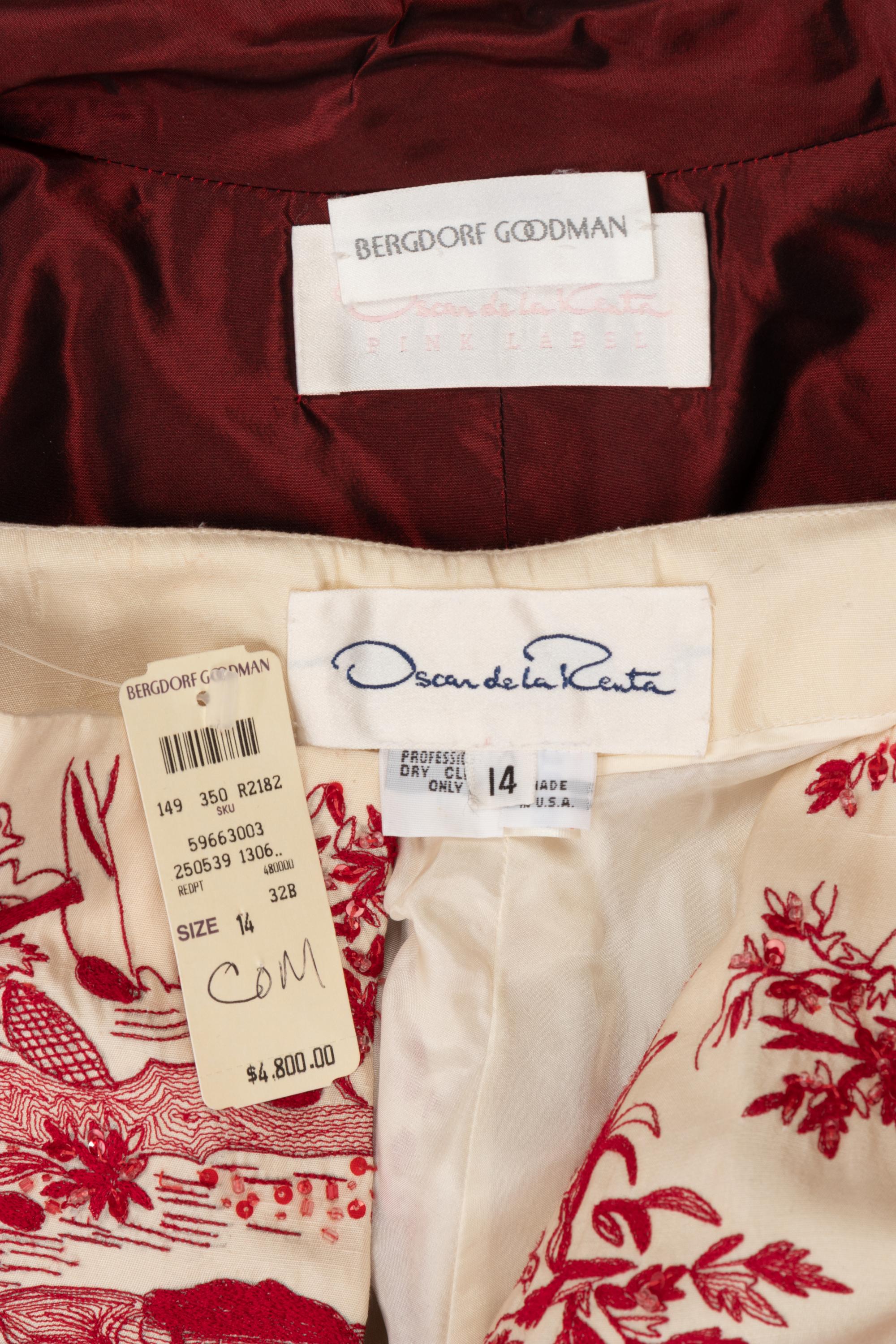 Oscar de la Renta Three-Piece Pant Ensemble