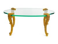 A Gilt Bronze and Turtle-form Glass Top Coffee Table by P. E. Guerin — MID-20TH CENTURY