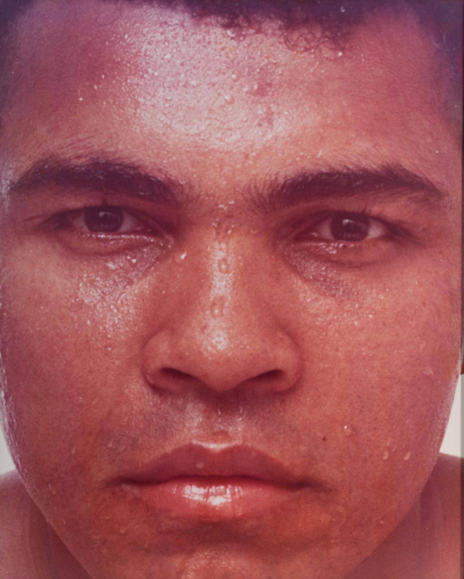 An Original Chromogenic 1975 Print of Muhammad Ali by Carl Fischer (Used for Ali-Frazier III Closed Circuit Program)