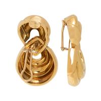 YELLOW GOLD EARCLIPS