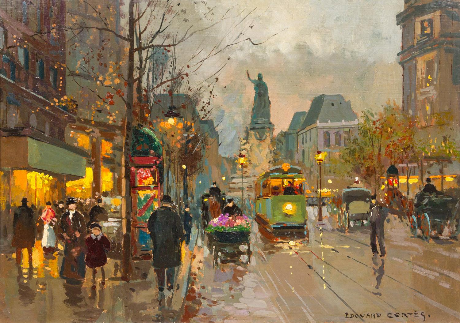 Édouard Léon Cortès, (French, 1882-1969), Place de la République