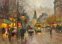 Édouard Léon Cortès, (French, 1882-1969), Place de la République