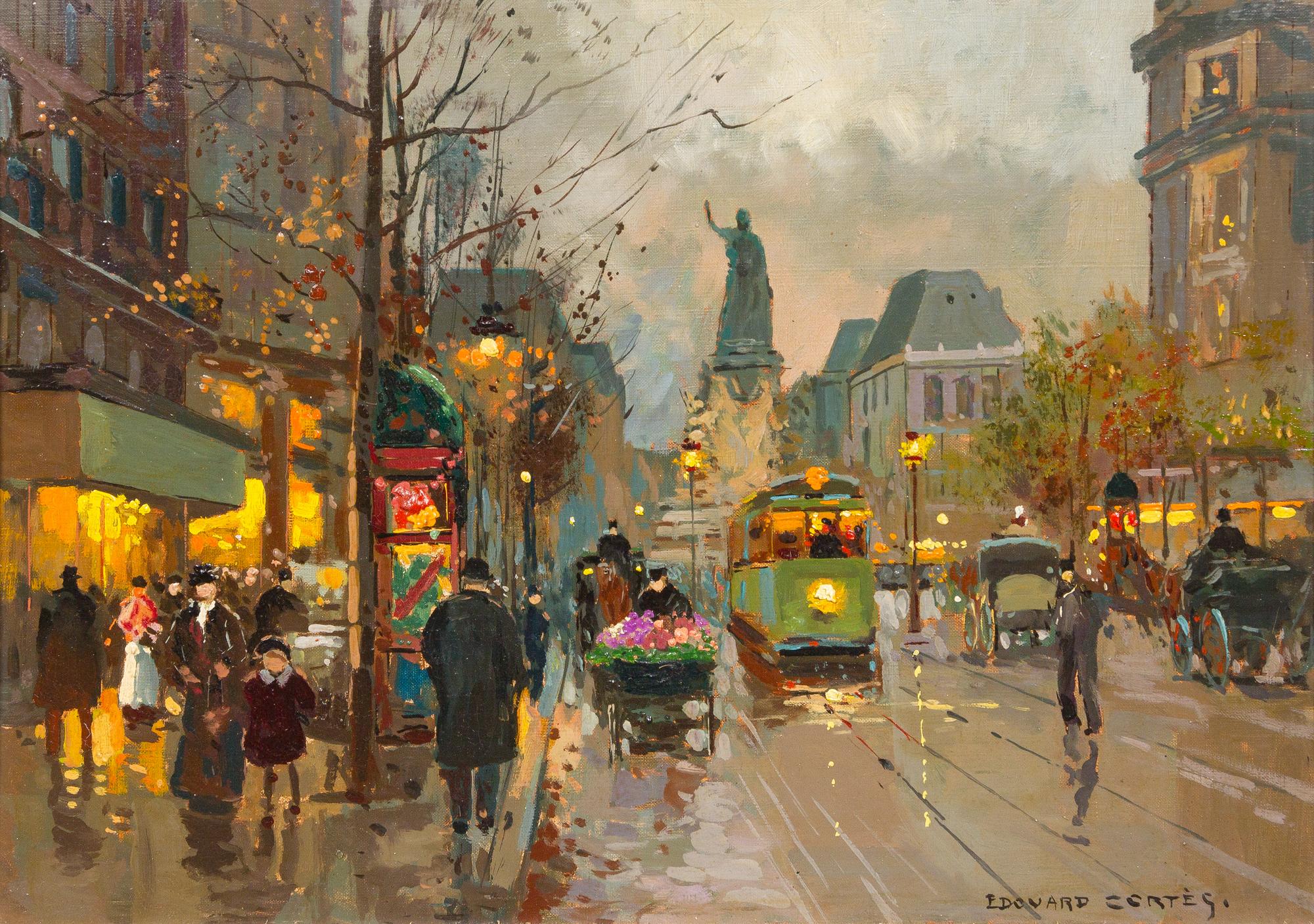 Édouard Léon Cortès, (French, 1882-1969), Place de la République