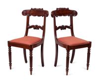 Six William IV Style Mahogany Side Chairs