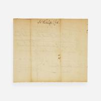 [Americana] Biddle, Charles, and David Rittenhouse Manuscript Document, signed