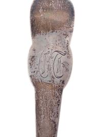 An American Coin Silver Spiral-Twist Punch Server