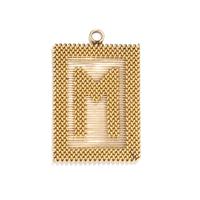 YELLOW GOLD 'M' PENDANT
