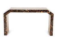 A Tesselated Horn Veneered Console Table