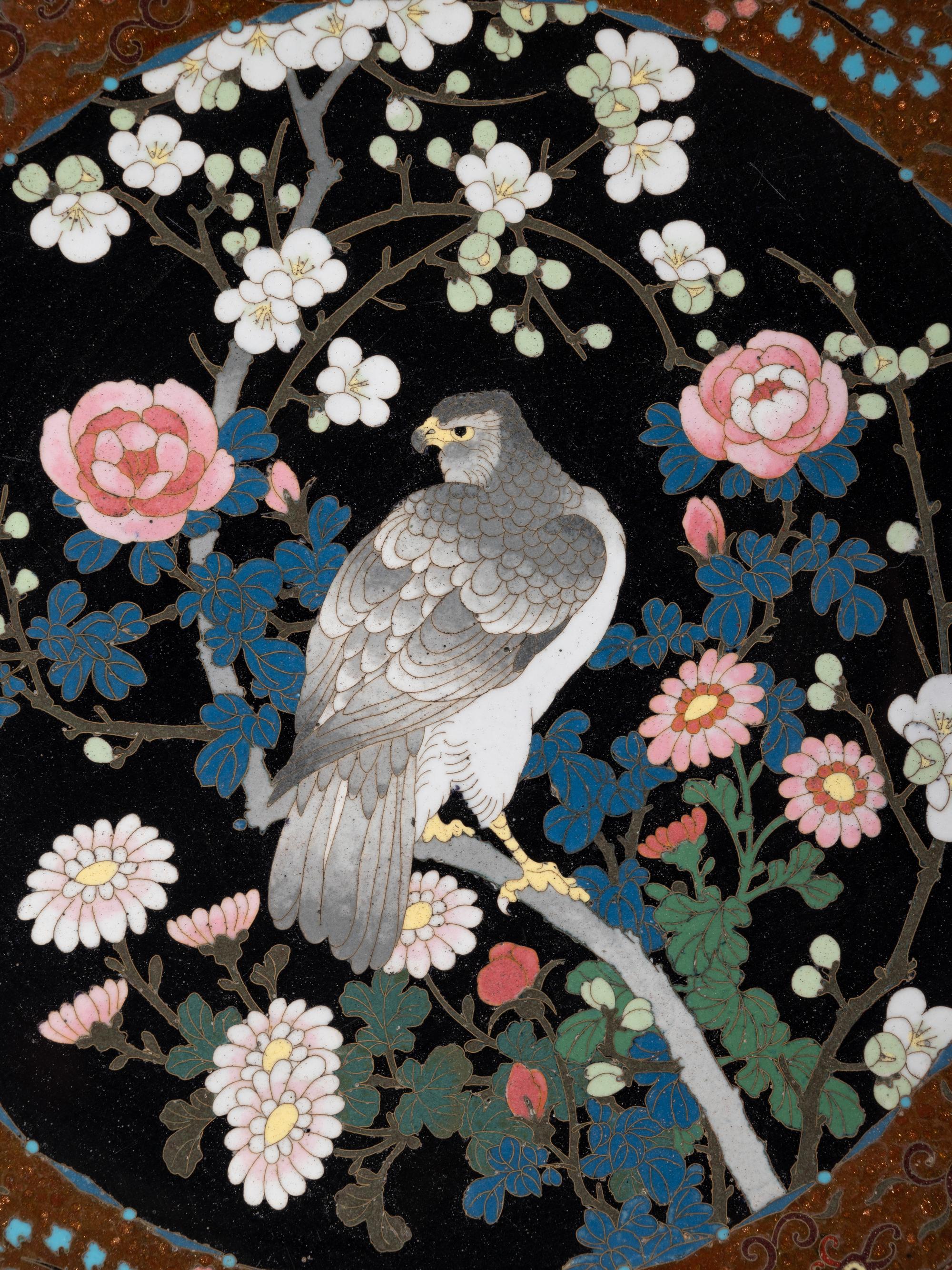 13 Japanese Cloisonné Plates