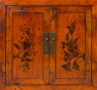 A Chinese Export Paint Decorated Serving Cabinet
