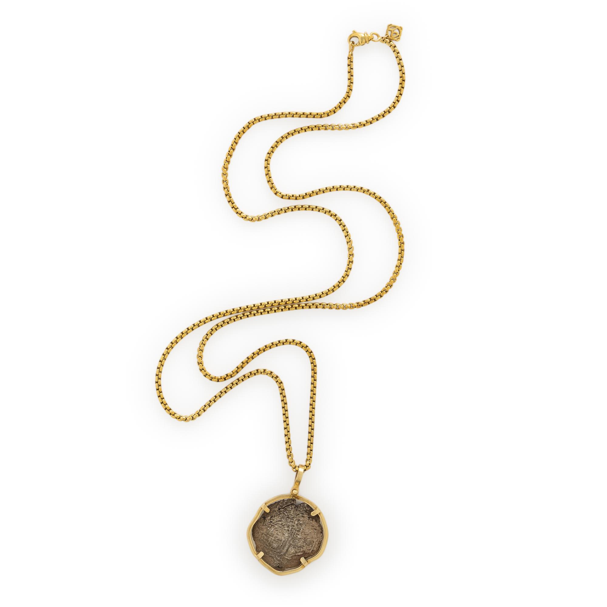 Coin Pendant and David Yurman Yellow Gold Chain