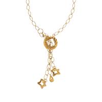 OXO, YELLOW GOLD NECKLACE AND EARRINGS