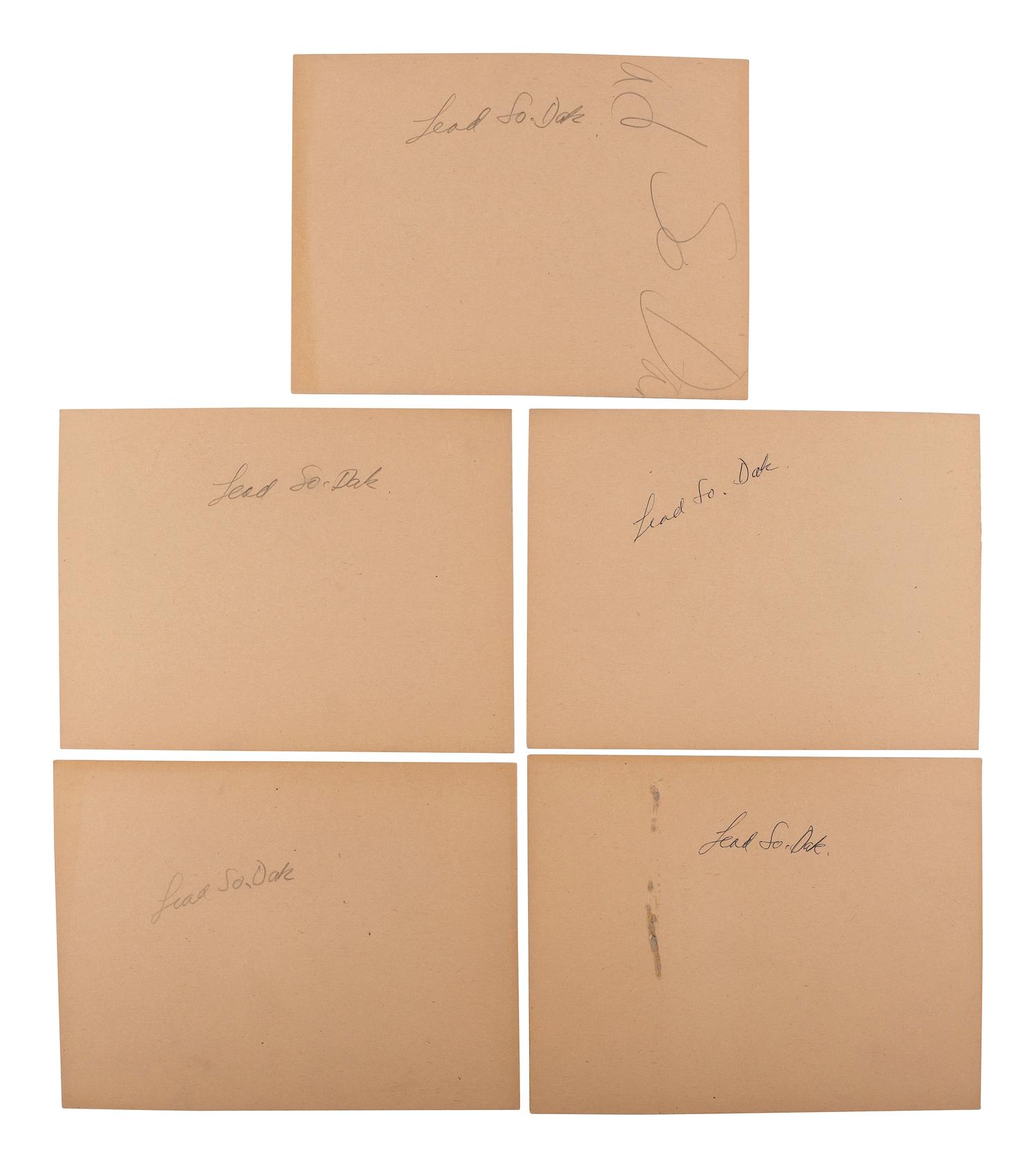 [SOUTH DAKOTA]. A group of 15 Lead, South Dakota, town and mining photographs, comprising: