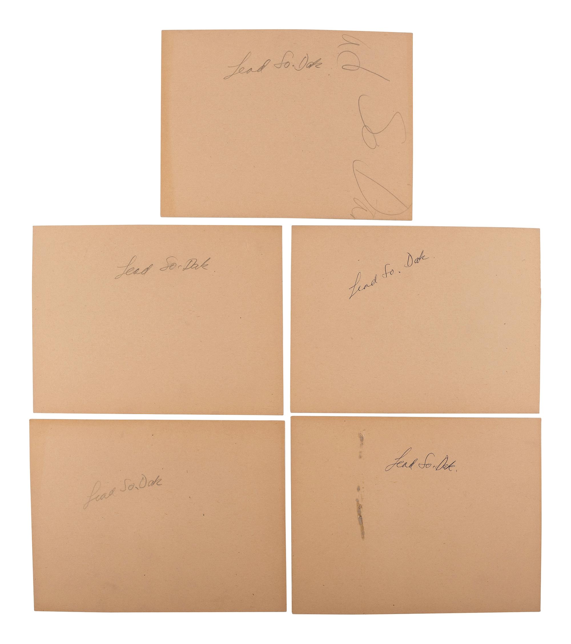 [SOUTH DAKOTA]. A group of 15 Lead, South Dakota, town and mining photographs, comprising: