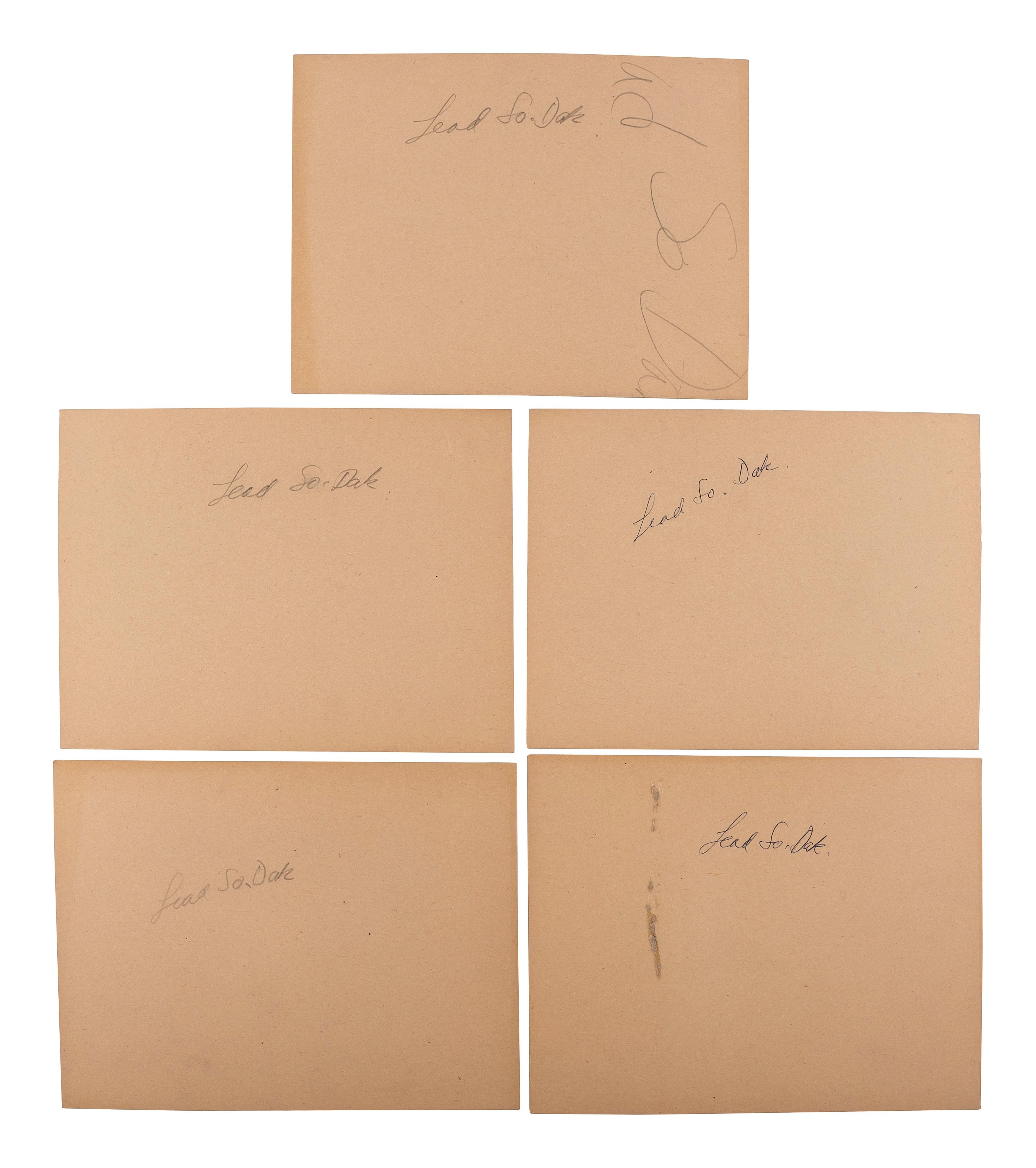 [SOUTH DAKOTA]. A group of 15 Lead, South Dakota, town and mining photographs, comprising:
