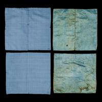 Two Pairs of Chinese Kesi Silk 'Silver Pheasant' Rank Badges, 19th Century 清晚期 緙絲五品文官白鷴補子兩對