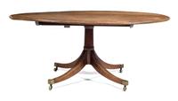 A George III Mahogany Breakfast Table Height 28 x width 64 1/4 x depth 46 inches. — 19TH CENTURY