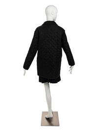 Hermès Black Coat Embroidered with Dots