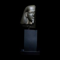 An Egyptian Schist Head of a Male