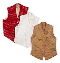 Three Men's 19th Century Waistcoats/Vests, 1850-70