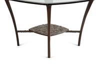 A Suite of Michael Taylor Arcadia Patinated Aluminum Outdoor Dining Furniture