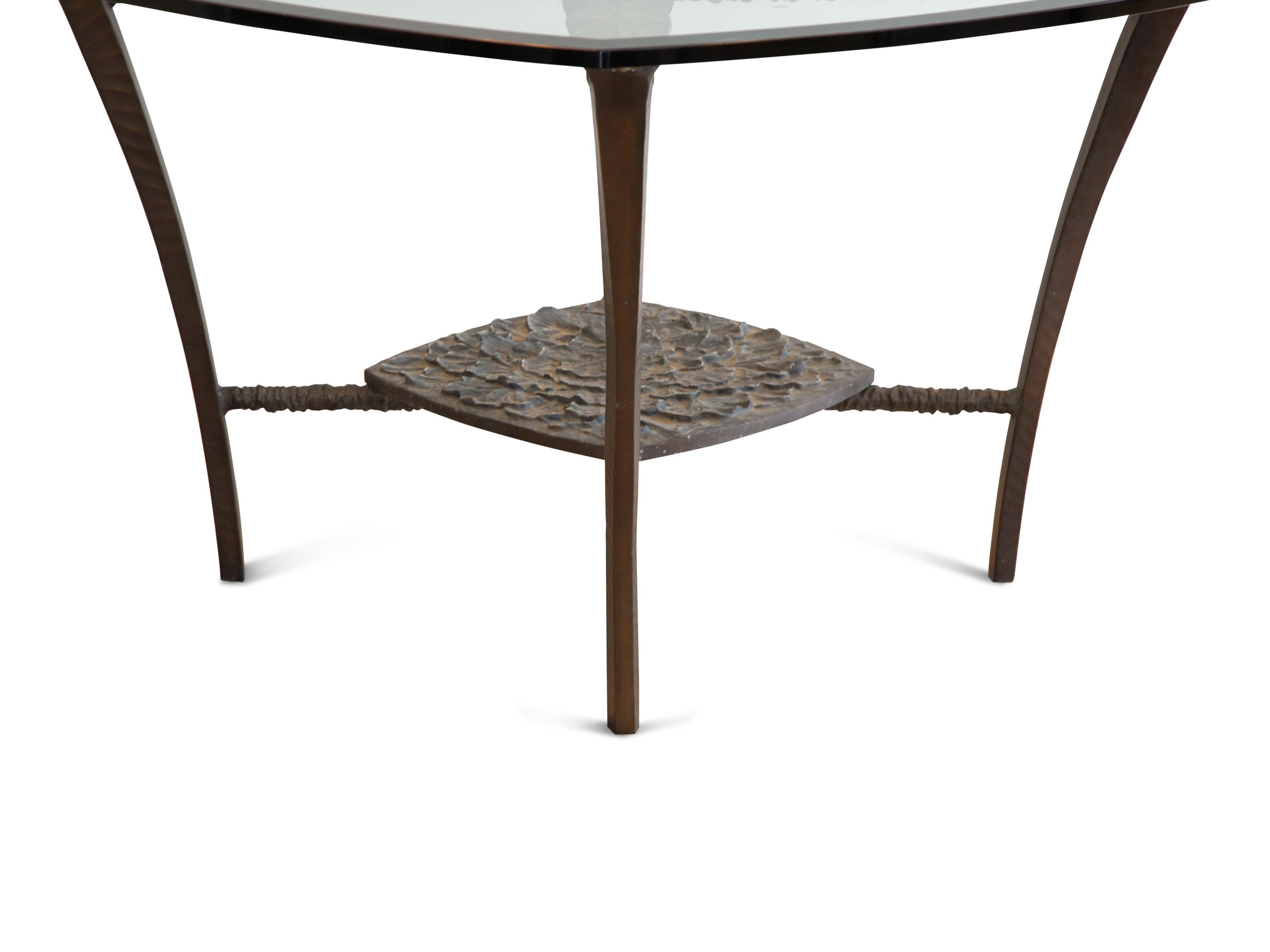 A Suite of Michael Taylor Arcadia Patinated Aluminum Outdoor Dining Furniture