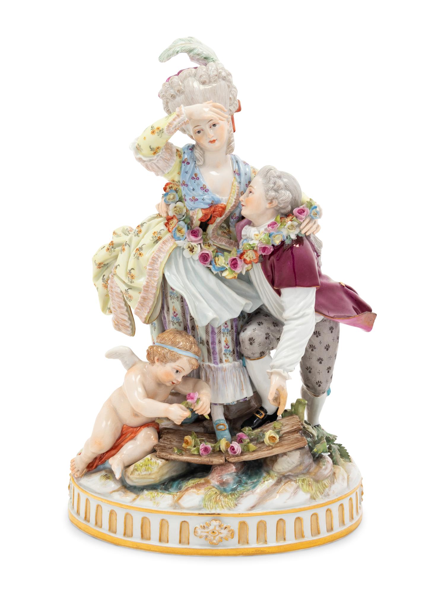 A Meissen Porcelain Figural Group