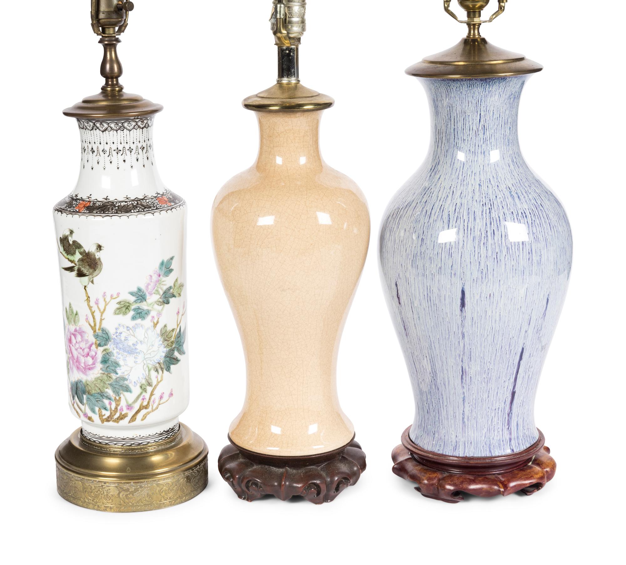 Three Chinese Porcelain Vases