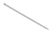A Platinum and Diamond Lace Bracelet, Tiffany & Co., 9.10 dwts.