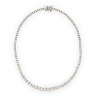 DIAMOND AND PLATINUM RIVIÈRE NECKLACE