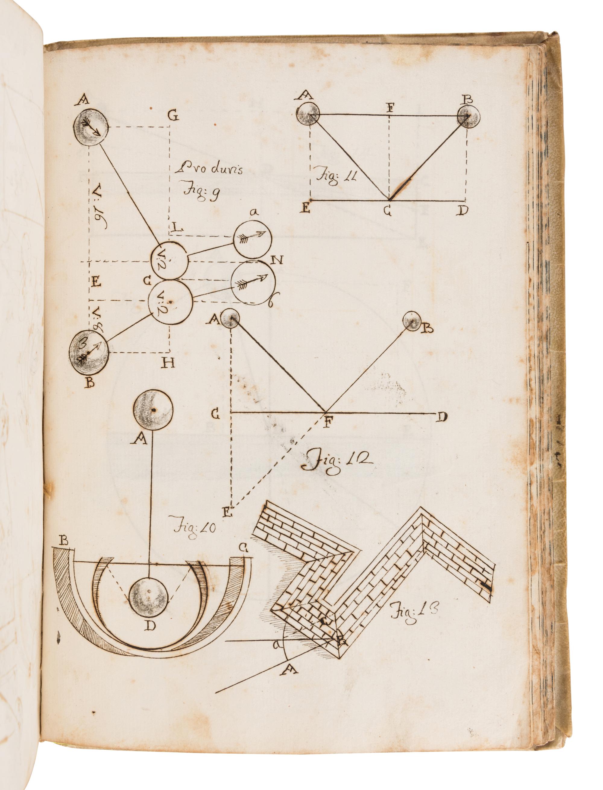 [MANUSCRIPT - PHYSICS]. "Physicae Institutioues." Italy, 1740.