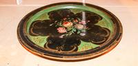 A Victorian Papier Mache Tray. Diameter 23 3/4 inches.