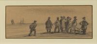 Fisherfolk on Hastings Beach and At Low Tide