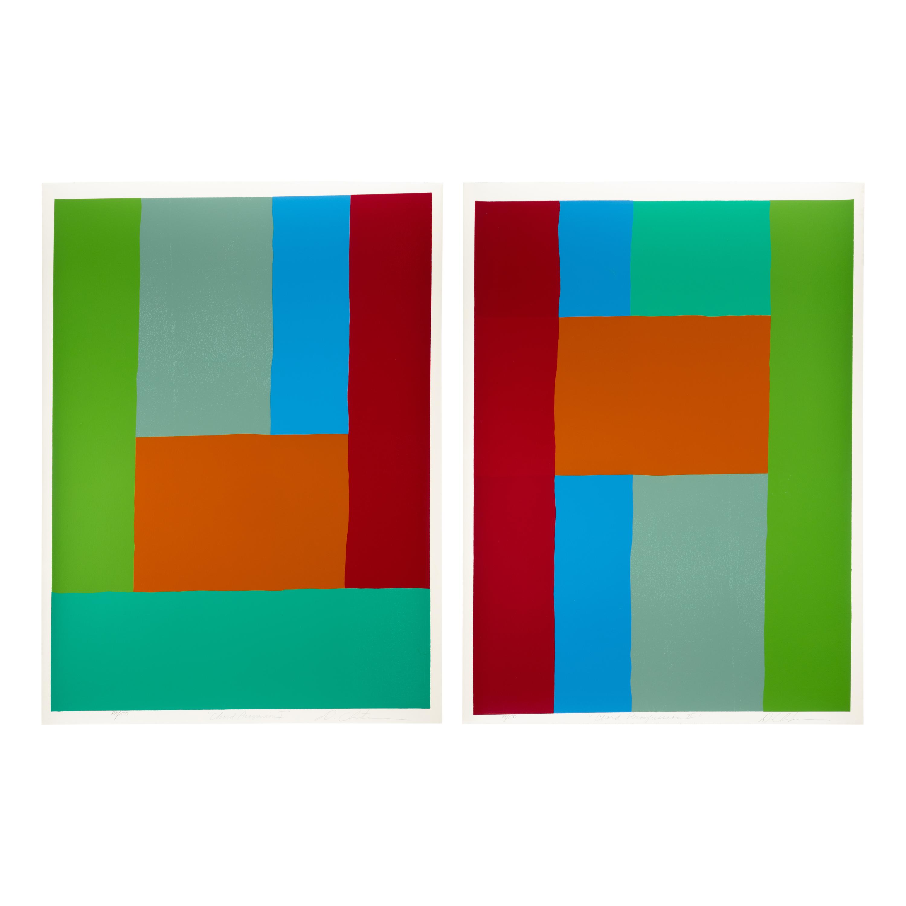 Dan Christensen (American, 1942–2007) — Chord Progression I and II (a pair of works)