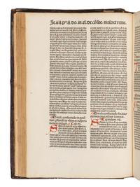 BERNARDINUS SENENSIS, Saint (1380-1444). Quadragesimale de christiana religione . [Basel: Johann Amerbach, not after 1489].