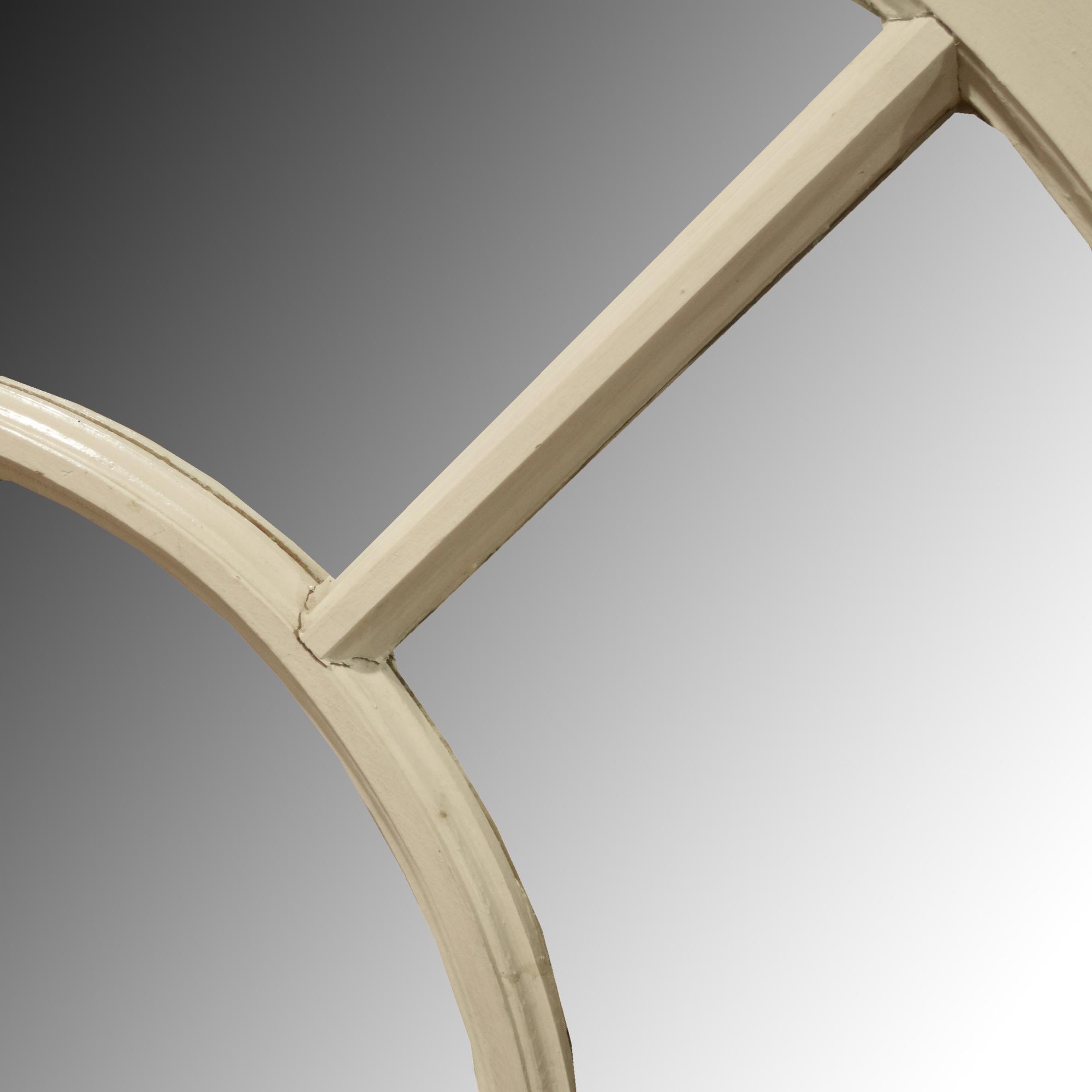 An Arch Topped Mirrored Window 45" W x 1.5" D x 62" H — United States, 20th Century