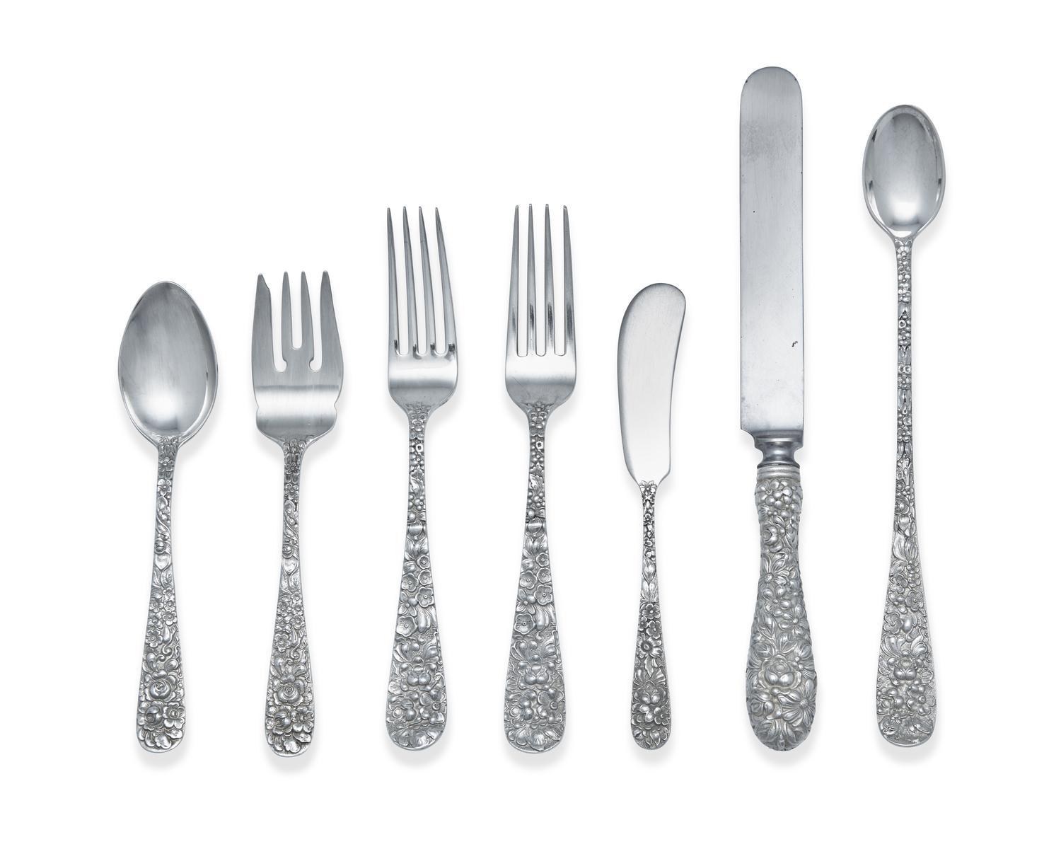 An American Silver Assembled Flatware Service